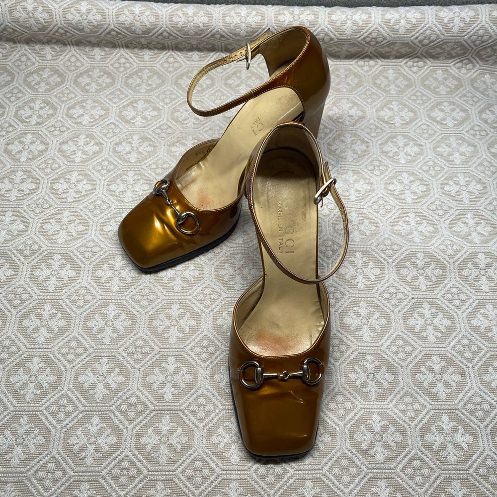 Authenticated Vintage Gucci Tom Ford Era Patent Leather Heels